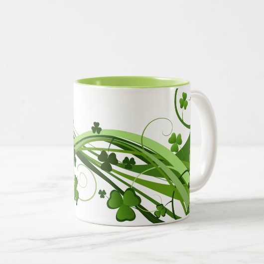 Klassieke Mok-St. Patrick's Day Tweekleurige Koffiemok (Voorkant rechts)
