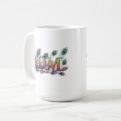Klassieke mok van 15 oz: Hartverwarmend "Moeder"-o (Voorkant links)