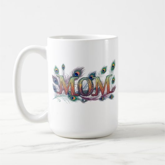 Klassieke mok van 15 oz: Hartverwarmend "Moeder"-o (Links)