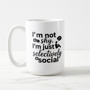 Klassieke mok van 15 oz Selectief Verlegen
