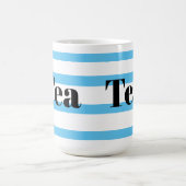 Klassieke Mok van de Thee - Blauwe Hoops (Center)