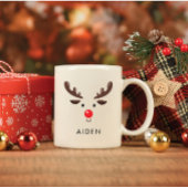 Klassieke Mok van het aangepaste rendiergezicht