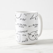 Klassieke mok van het witbord (Voorkant rechts)