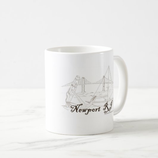 Klassieke mok van Newport RI (Voorkant rechts)