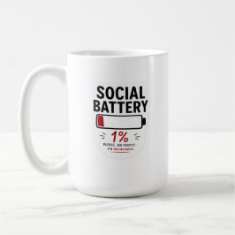 Klassieke mok voor lage sociale batterij Fun Intro