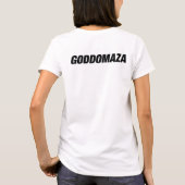 KLASSIEKE MOMOKO HOOFD DIK TEKST WIT T-SHIRT (Achterkant)