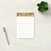 Klassieke Mona Lisa Ogen & Monogram Gelinieerd Post-it® Notes (Kantoor)