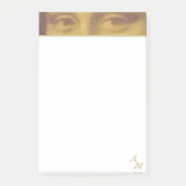Klassieke Mona Lisa-ogen & monogram Post-it® Notes (Voorkant)