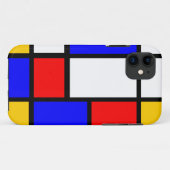 Klassieke Mondrian Case-Mate iPhone Case (Achterkant (horizontaal))