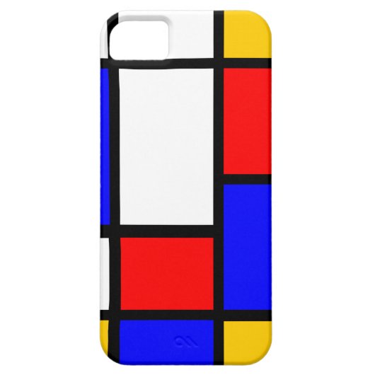 Klassieke Mondrian Case-Mate iPhone Case (Achterkant)