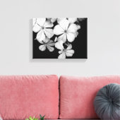 Klassieke monochrome Plumbago-kunst Canvas Afdruk (Insitu (Woonkamer))