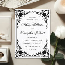 Klassieke monochrome zwart-wit elegante bruiloft