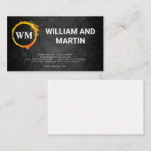 Klassieke monogram | Achtergrond Visitekaartje (Voorkant / Achterkant)