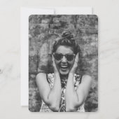 Klassieke Monogram Alfabet B Fotogradatie Partij Kaart (Achterkant)