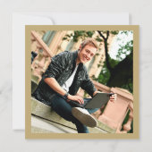 Klassieke Monogram Alfabet C Fotogradatie Partij Kaart (Achterkant)