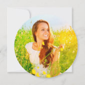 Klassieke Monogram Alfabet D Fotogradatie Partij Kaart (Achterkant)