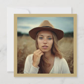 Klassieke Monogram Alfabet K Fotogradatie Partij Kaart (Achterkant)