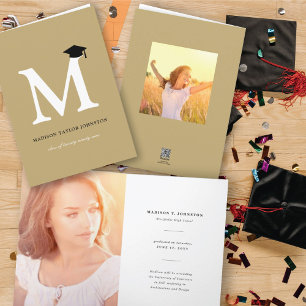 Klassieke Monogram Alfabet M Eenvoudige Foto Afges