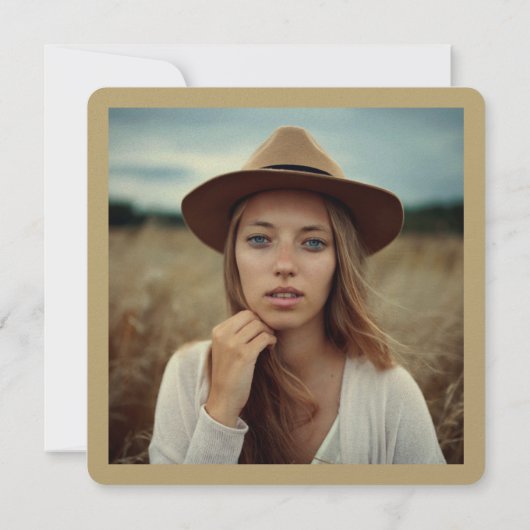 Klassieke monogram Alfabet M Fotogradatie Partij Kaart (Achterkant)