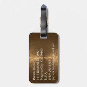 Klassieke monogram bagagelabel (Achterkant verticaal)