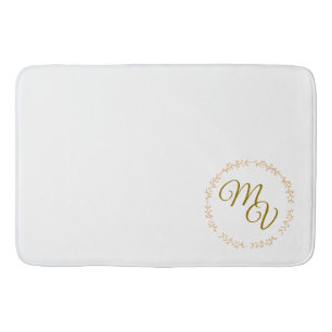 Klassieke monogram Bath mat - keuze uit maten