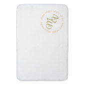 Klassieke monogram Bath mat - keuze uit maten (Voorkant Verticaal)