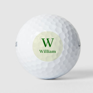 Klassieke Monogram Beginletters Gepersonaliseerd  Golfballen
