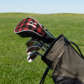 Klassieke monogram buffel plaid cadeau voor vader golfheadcover (Insitu)