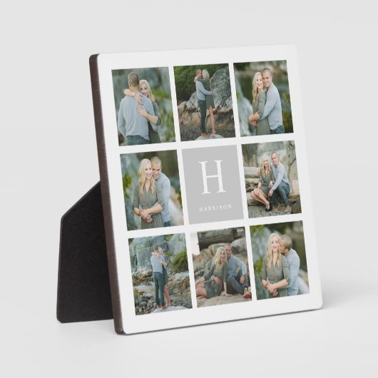 Klassieke monogram collage fotoplaat (Voorkant)