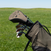 Klassieke Monogram Eerste Letter Naam Golfheadcover (Insitu)
