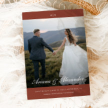 Klassieke Monogram Elegant Script Twee foto bruilo