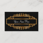 Klassieke Monogram Elegante Visitekaartjes (Voorkant)