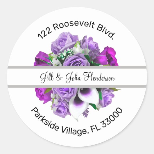 Klassieke Monogram Familie Retouradres Labels (Voorkant)