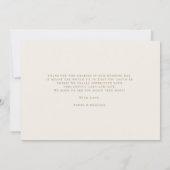 Klassieke Monogram Fotobruiloft Dankjewel Kaart (Achterkant)