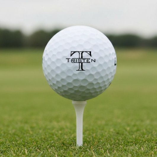 Klassieke Monogram Gift Golfer Golfballen