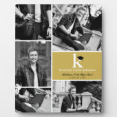 Klassieke monogram Gold Blokken 5 Foto Afstuderen Fotoplaat (Voorkant)