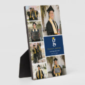 Klassieke monogram Gold Blokken 6 Foto Afstuderen Fotoplaat (Zijkant)