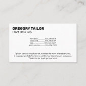 Klassieke monogram | Gold Foil Shimmer Visitekaartje (Achterkant)