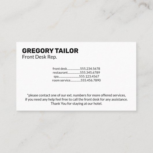 Klassieke monogram | Gold Foil Shimmer Visitekaartje (Achterkant)