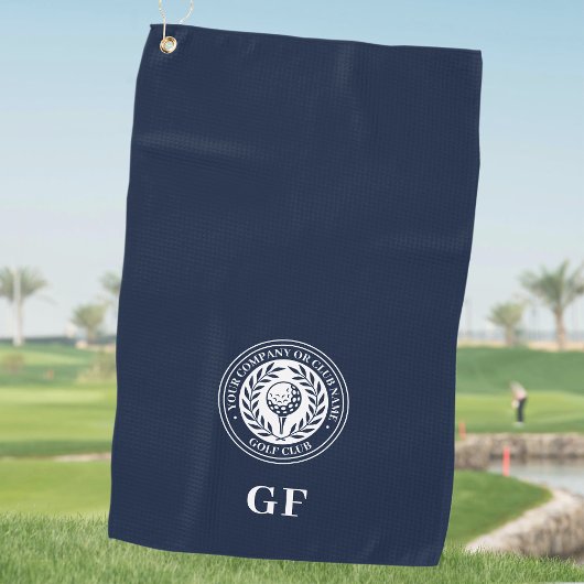 Klassieke Monogram Golf Handdoek Aangepaste Naam N
