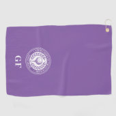 Klassieke Monogram Golf Handdoek Aangepaste Naam P (Horizontaal)
