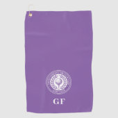 Klassieke Monogram Golf Handdoek Aangepaste Naam P (Voorkant)