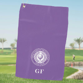Klassieke Monogram Golf Handdoek Aangepaste Naam P