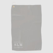 Klassieke monogram golfhanddoek (Voorkant)