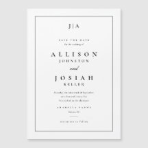 Klassieke Monogram Huwelijk Bewaar De Datum