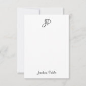 Klassieke monogram kalligrafie Verticale Sjabloon (Voorkant)