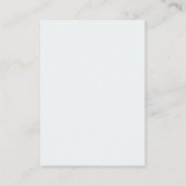 Klassieke monogram kam GERESERVEERD gevouwen Plaatskaartje (Achterkant)