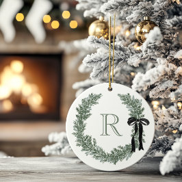 Klassieke Monogram Krans Crest Papieren servetten Keramisch Ornament