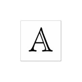 Klassieke Monogram Letter A 1 Inch Stamp Rubberstempel (Afrduk)