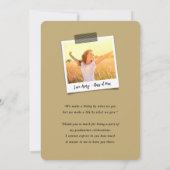 Klassieke monogram Letter K Moderne Gradup Bedankkaart (Achterkant)